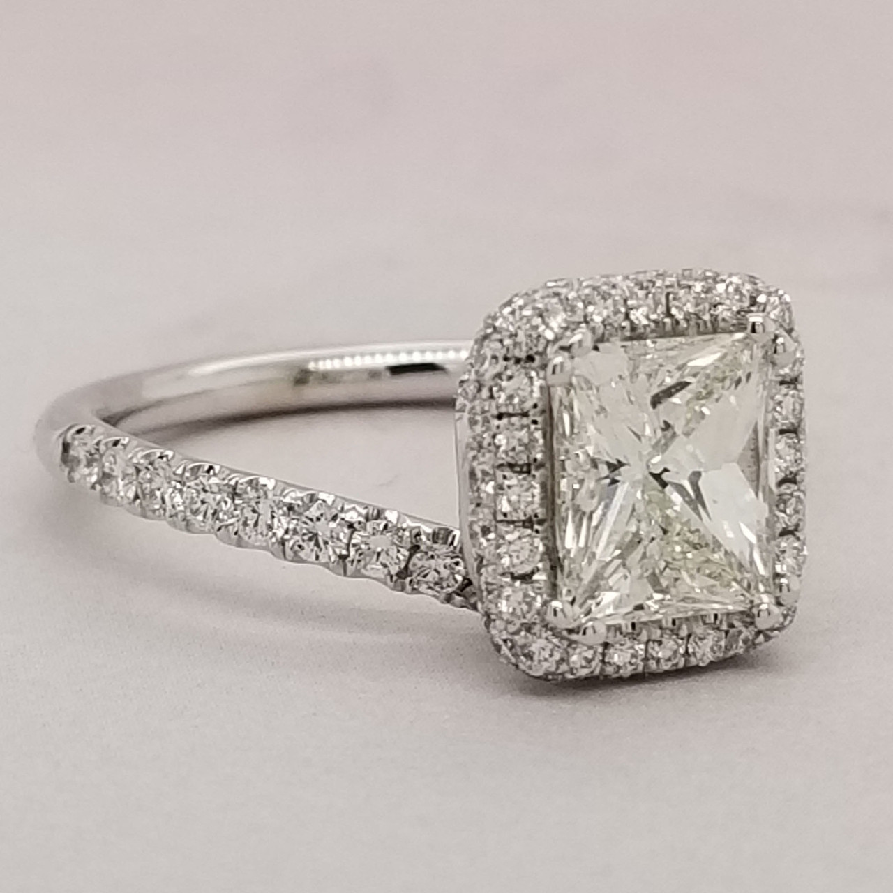 Elongated princess cut diamond Clearance