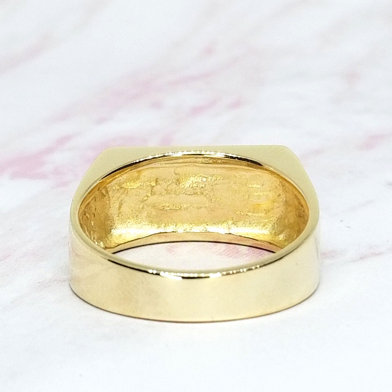 Lennox Onyx Ring, 14k Yellow Gold, Men's Rings