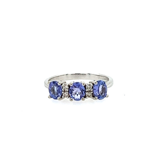 Tanzanite and Diamond band