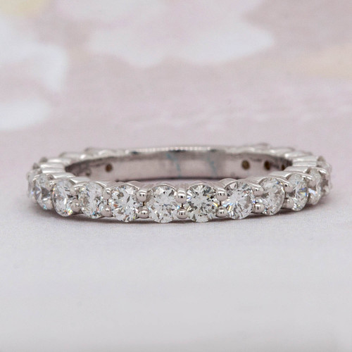 Round Brilliant Cut Diamond Wedding Band 