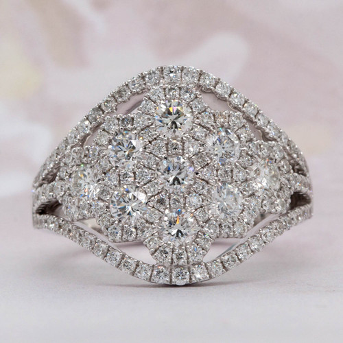 Wide Diamond Band