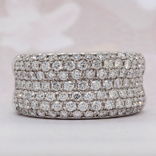 Wide Diamond Band