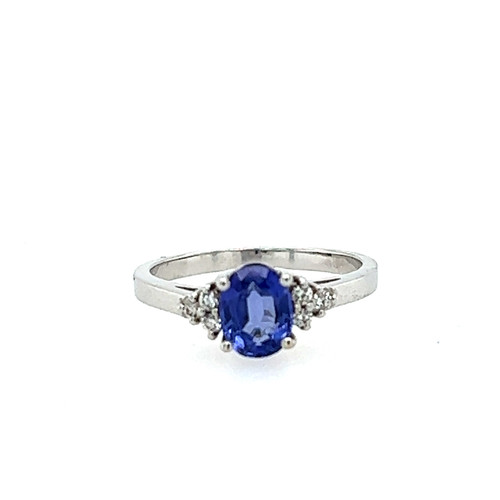 Tanzanite and Diamond Ring