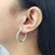 Diamond Eternity Hoop Earrings When Worn