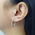 Diamond Eternity Hoop Earring When Worn