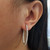 Diamond Eternity Hoop Earring When Worn