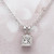 Princess Cut Diamond Solitaire Pendant