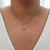 Pear Shape Halo Diamond Pendant When Worn