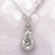 Pear Shape Halo Diamond Pendant 