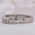 Round Brilliant Cut Diamond Wedding Band