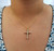 Diamond Cross Pendant When Worn