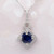 Sapphire and diamond pendant