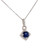 Sapphire and diamond pendant