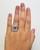 Halo Aquamarine and Diamond Ring When worn