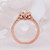 Rose Gold Halo Engagement Ring