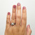 Antique style Engagement Ring On Hand Antique style Engagement Ring On Hand