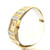 14 KT white and yellow gold Geneve diamond watch