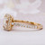 Yellow Gold Halo Engagement Ring