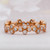Rose Gold Floral Eternity Band 