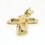 14 KT yellow gold crucifix cross pendant