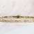 YELLOW GOLD PRINCESS AND ROUND DIAMOND TENNIS BRACELET