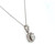 Cushion shape halo pendant with round center diamond