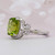 Peridot and Diamond Ring