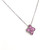 Pink sapphire and diamond pendant