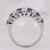 Sapphire and Diamond Band Side View