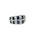 Sapphire and diamond band