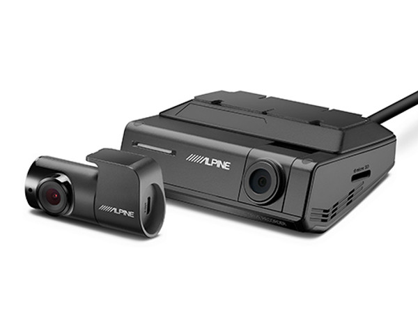 ALPINE - DVR-C320R  Premium 1080p HD Night Vision Dash Camera Bundle (Front + Rear) with Built-In Drive Assist ALPINE - DVR-C320R  Premium 1080p HD Night Vision Dash Camera Bundle (Front + Rear) with Built-In Drive Assist