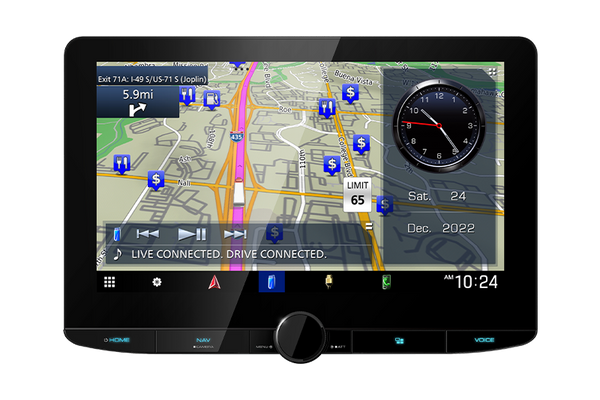 KENWOOD - DNR1008RVS Floating Mount Receiver 10.1" - BT / WL CarPlay & AA / NAV / SXM Ready KENWOOD - DNR1008RVS Floating Mount Receiver 10.1" - BT / WL CarPlay & AA / NAV / SXM Ready