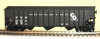 Weaver C&O 3 bay ribbed hopper car, 3 rail or 2 rail