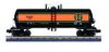 MTH Premier BNSF 40' modern Tank Car (green/orange), 3 rail