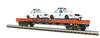 MTH Premier Rio Grande  Flat Car w/2 Denver  Police Cars, 3 rail