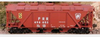 Weaver PRR sand service  H30 covered hopper car (tuscan), 2 rail or 3 rail