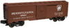 Pair of Atlas O Industrial Rail PRR  box cars, 3 rail, 027 (semi-scale)