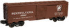 Pair of Atlas O Industrial Rail PRR  box cars, 3 rail, 027 (semi-scale)