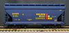 Lionel  "Standard O plus" Golden West ACF 3 bay centerflow covered hopper, converted to 2 rail