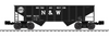 Pre-order for Lionscale  Pack of 3 N&W  (Half Moon) 2 bay Ribbed Side hopper cars,  3 rail,Convertable to 2 Rail