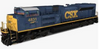 Pre-order for MTH Premier (new tooling) CSX SD70ACe , 3 rail or 2 rail, Proto 3.0