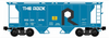 Pre-order for RMT The Rock PS-2 Style 2 Bay Covered hopper car , 3 rail.