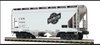 Atlas  Premier CNW  2 bay centerflow covered hopper car (gray), 3 rail or 2 rail