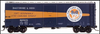Copy of Atlas O B&O 1937 style AAR 40'  box car, 3 or 2 rail (Blue/orange Timesaver)