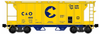 RMT Chessie C&O 2-Bay Covered Hopper car , 3 rail, Shipping Sept 4th