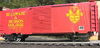 Weaver D&H (red) 40' PS-1 box car, 3 rail or 2 rail