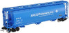 Atlas O Arco  Chemical  Cylindrical Covered  Hopper, 3 rail or 2 rail