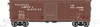 Atlas O WAG 40' usra steel box car, 3 rail or 2 rail