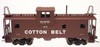 Atlas O Cotton Belt  Extended Vision caboose, 2 rail