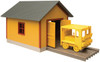 Walthers O gauge case of 4 Speeder sheds and speeder, built up